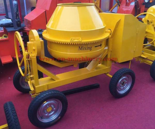 High Capacity 350L Diesel Engine Powered Concrete Mixer 4 Whees Beton Cement Mixer