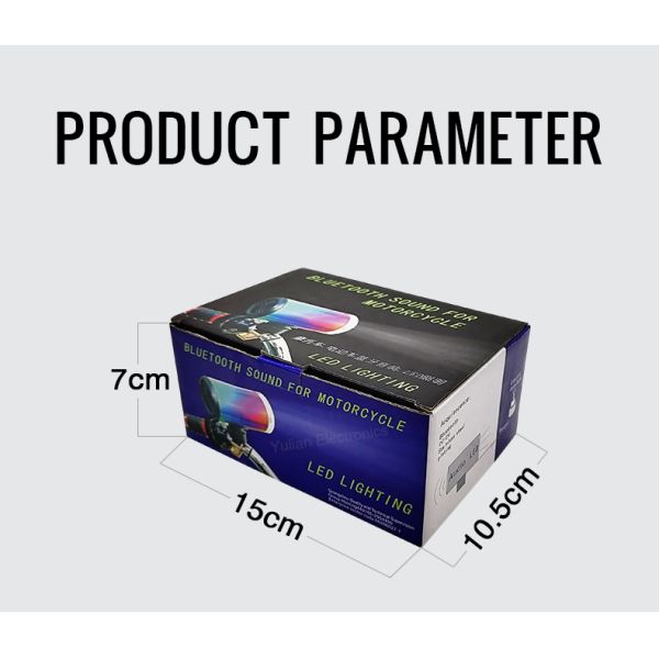 Aluminum 320G 3 Inch Motorcycle Audio Speakers With Led Lighting OEM