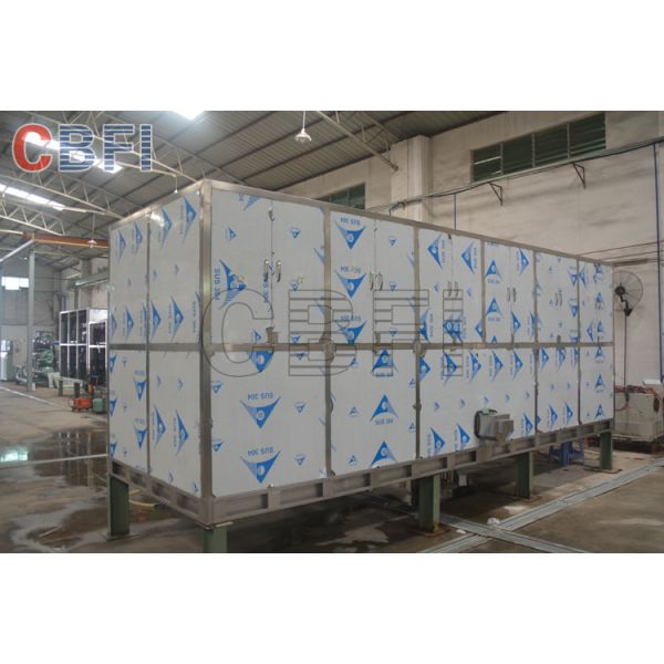 R404a Refrigerant 10 Ton Ice Cube Machine For Restaurant , Supermarket
