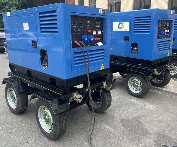 Portable 300a 500A 60% 400Amps DC Welding Machine MMA TIG diesel Engine Welder Generator with a Pull Cart