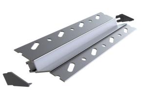 O diodo emissor de luz encaixado da gipsita do Drywall emplastra no canal de luz