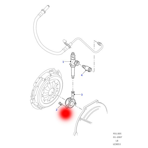 LR031455 4C11-7C559-AH Подшипник для выпуска для Ford Ranger / DEFENDER CABRIO