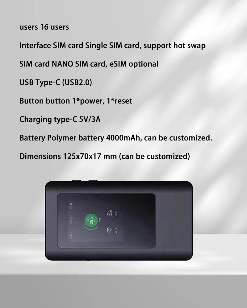 Мини маршрутизатор модема Wifi 5G, маршрутизатор набора микросхем MT6833 5G беспроводной со слотом SIM
