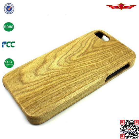 100% Authentic Import Natural Wood Cover Case For Iphone 5 5S High Quality With Gift Box