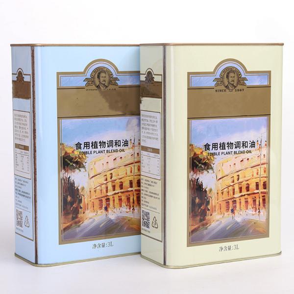 1L Square Olive Oil Tin Can with Short Lead Time Excellent After-Sales and OEM/ODM Service