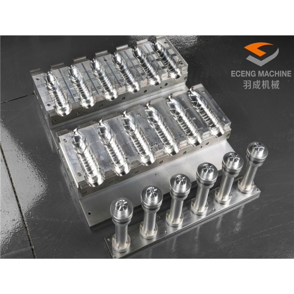 Orange Color Pet Blowing Machine , Plastic Bottle Blowing Molding Machine