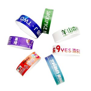 Fudan FM1108 RFID Tyvek Pulseras de pulsera RFID pasivo Disposable