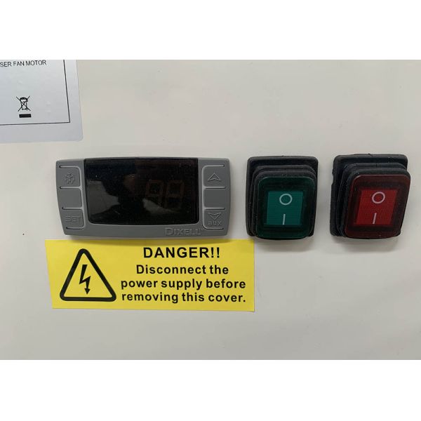 Коммерчески подача свежего мяса R290 над против 205 литрами R404a