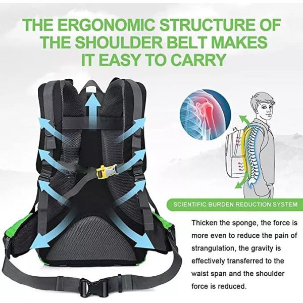 32cm Outdoor Hiking Backpack ISO Water Proof Day Packs For Men And Women
