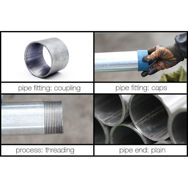 JIS SPHC гальванизировало сваренное окунутое горячее трубы стали Gi гальванизировало 500g/M2