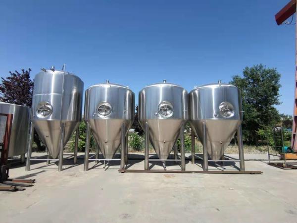 5000 L Cylindro Conical Fermenter Stainless Steel Fermentation Tank With Cooling Jacket