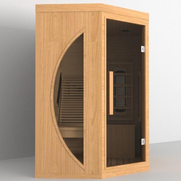 Hemlock 1 Person Home Use Lay Down Bench Far Infrared Sauna With Complete Heat