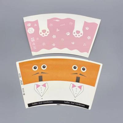 o único PE 28oz revestiu o produto comestível impermeável do fã do copo de papel