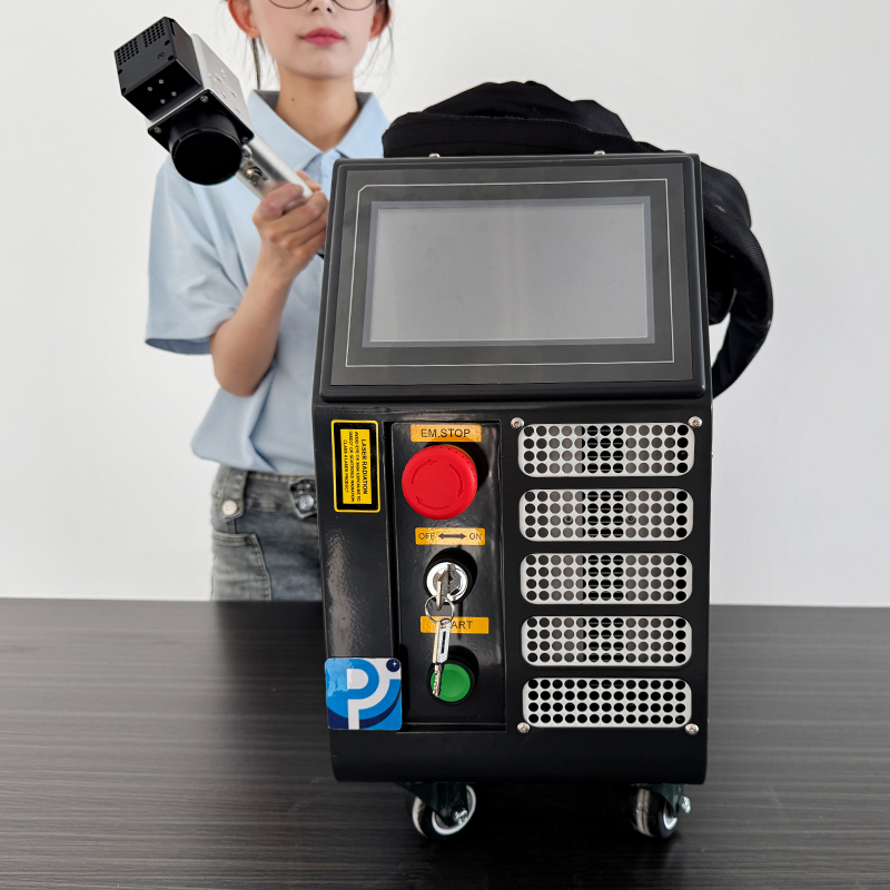 200W 300W Pulse Laser Cleaning Machine with JPT Laser Source for Automotive Parts Stainless Steel Aluminum Wood Paint