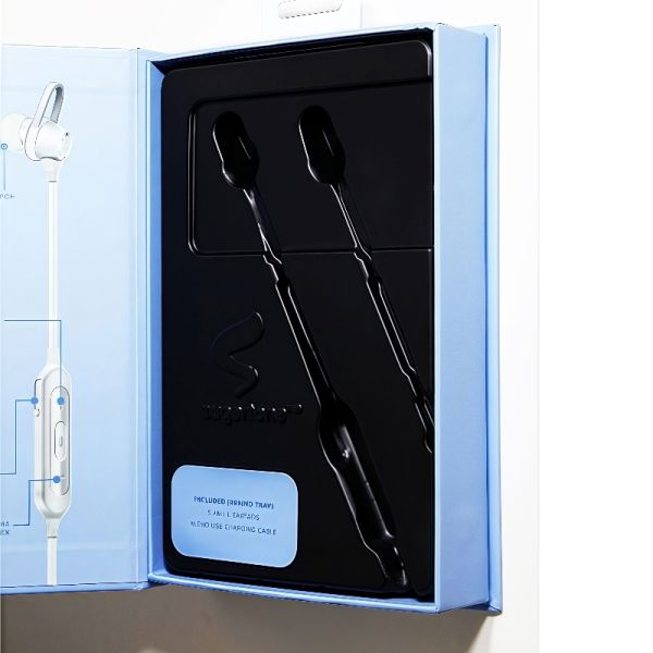 High End Headphone Packaging Box Flip Cover Easy Assembly Space Saving