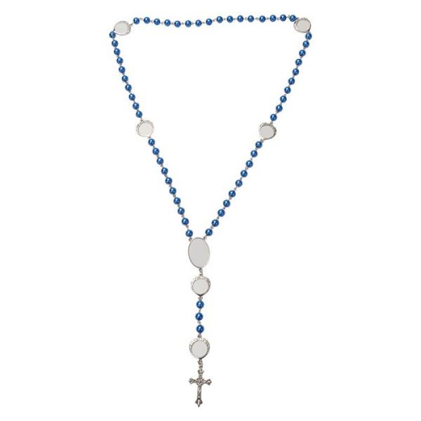 Custom Rosary Necklace Jewellery Blanks Sublimation Blank Rosary Beads Necklace