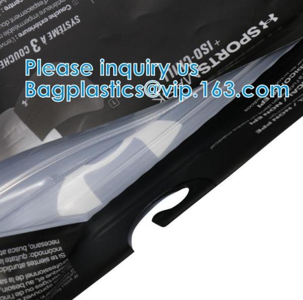 Hooking Bag For Clothing Pouch With Slide Or Self Sealing Zipper, Bag For Swimwear Bag With Hook