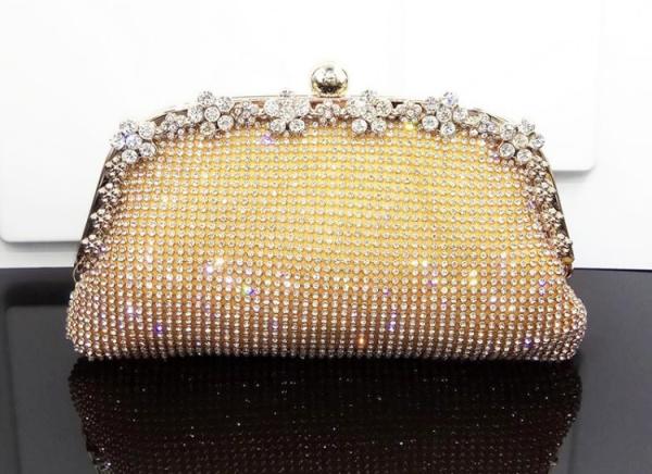 Classic full crystal rhinestone clutch dinner evening lady bride bridesmaid diamond-encrusted dinner clutch bags