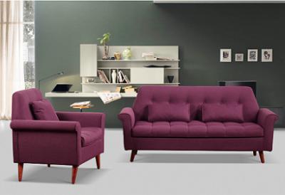 Dried Solid Wood Linen Fabric Sofa For Apartment And Samll House
