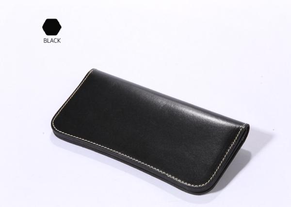 Vintage Leather Wallets for Women Classical Long Leather Wallets for Men