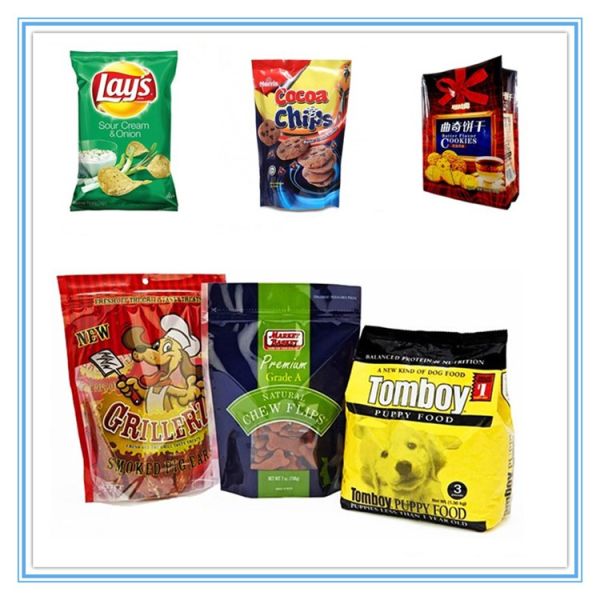 Stand Up Custom Printed Resealable Food Bags Food Grade Eight Side Sealed