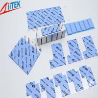 emissor de isofrequência térmico naturalmente foleiro TIF100-40-05E do azul 4,0 W/mK com a folha adesiva -50 da borracha de silicone do revestimento a 200℃,