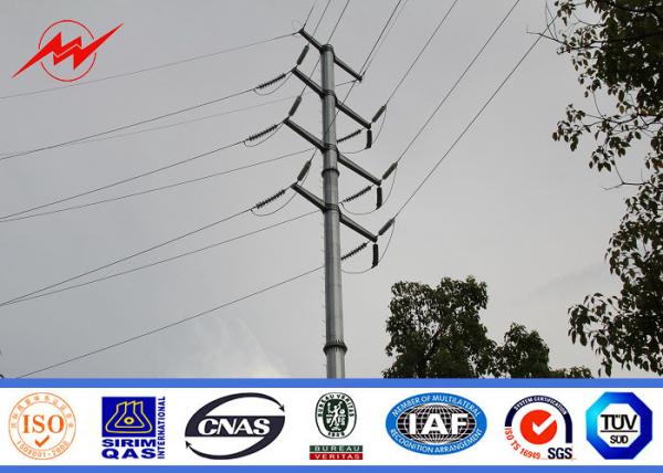 Épaisseur de service en acier 11m ronde extérieure de Polonais de puissance 5mm pour la ligne de transmission