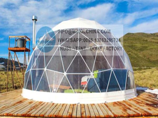 White PVC Garden Igloo House Geodesic Dome for Sale