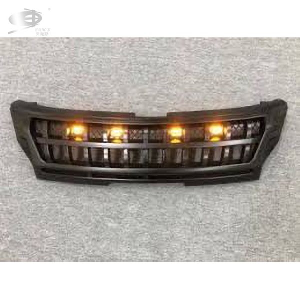 LED Style Front Grille Bumper Matte Black 2019-On For Mitsubishi Triton L200 Abs