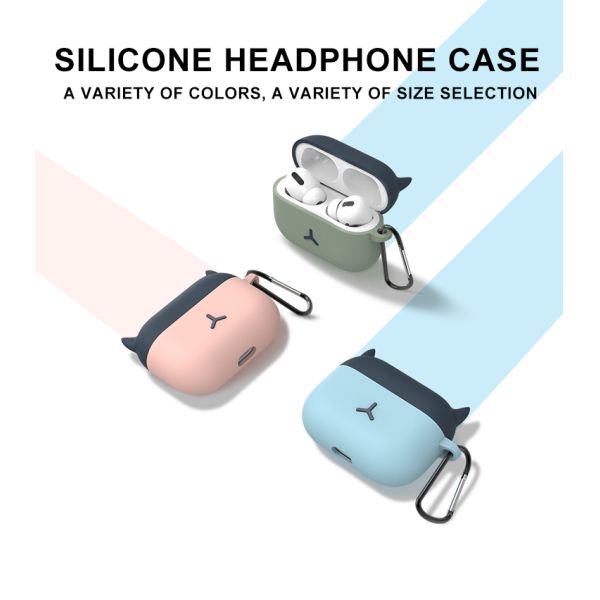 Пылезащитная безшовная анти- крышка силикона падения в случай Airpods