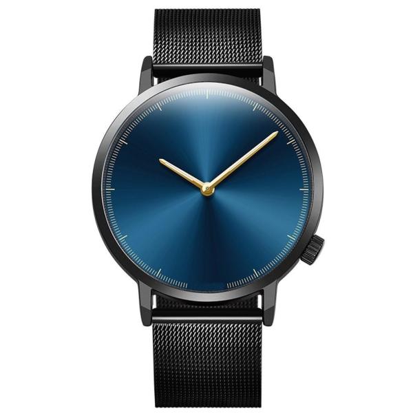 Alloy Quartz Wrist Watch, Customized design Mesh strap wrist watches for Men Stainless Steel Minimalist Wristwatch