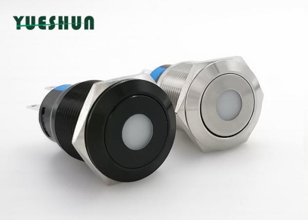 interruptor de tecla de 110V 220V 19mm, tecla impermeável fora no interruptor