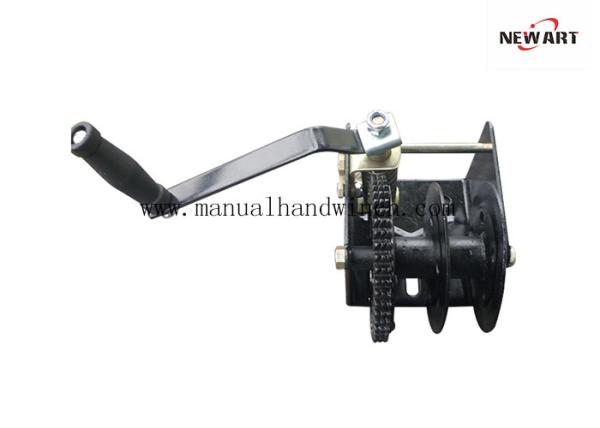 Double Single Reel 2500 lb Worm Drive Boat Winch / Worm Hand Winch For Lifting Crane / Greenhouse