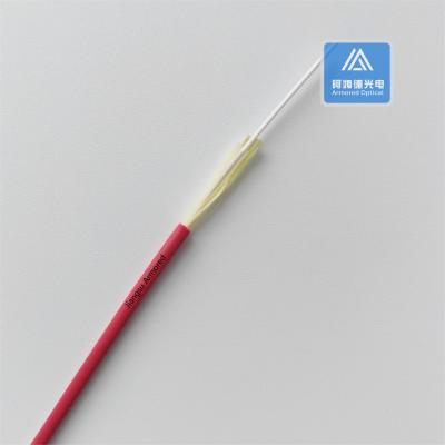 Simplex MM Multi Mode câble à fibre optique à l'intérieur et à l'extérieur rouge