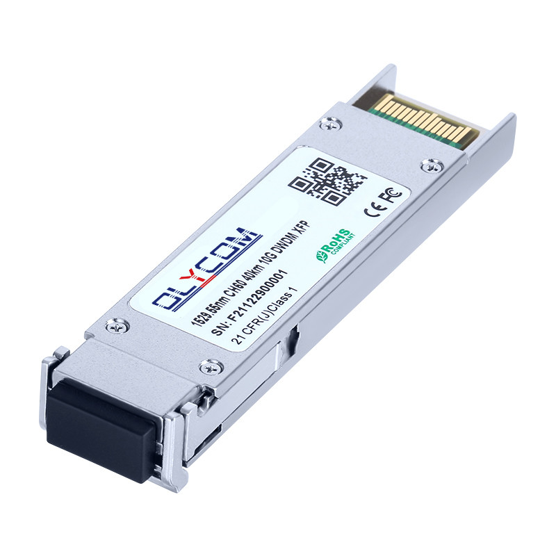 40 км DWDM XFP волоконный приемник 1528.77 - 1563.05nm однорежимный двойной порт LC DDM