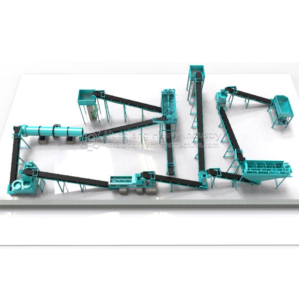 Poultry Dung Organic Waste Compost Fertilizer Pelletilizer Production Machine Plant