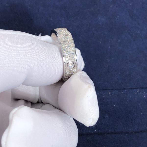 Car Tier LOVE Ring Small Model Factory Custom Fine Jewelry 18k Pure Gold Natural Diamonds Ring