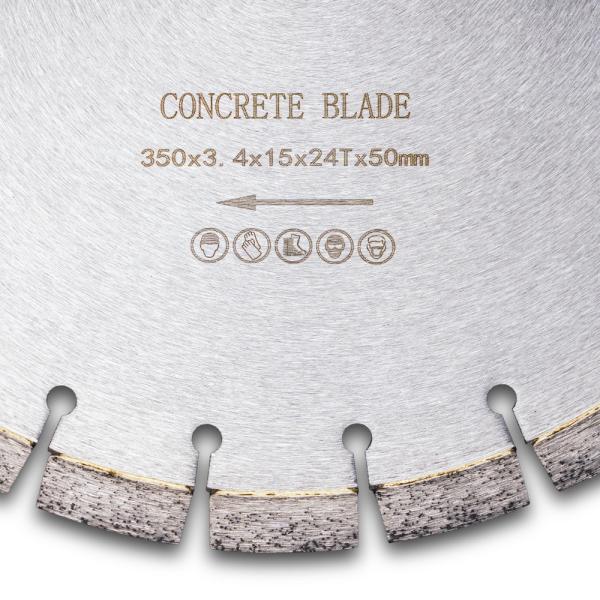 14 Inch Segmented Diamond Blade for Concrete High Frequency Welding and Customized OEM
