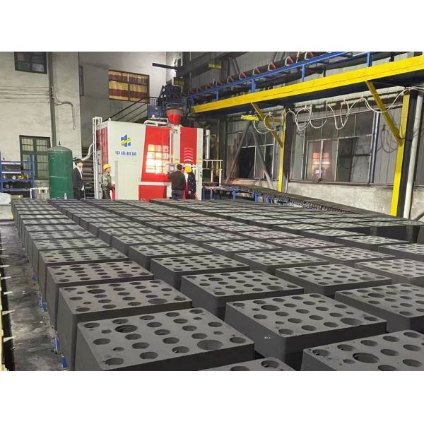 Efficient Pouring Production Line Equipped With Horizontal Sand Moulding Machine Automatically