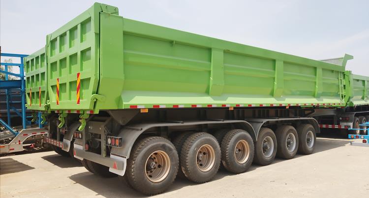 H Beam 6 Axle Dump Semi Trailer Truck 50 кубических метров объем