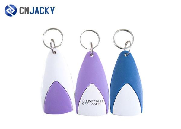 Colorful Tk4100 Electronic Key Fob Silk Screen Printing For Apartment Access