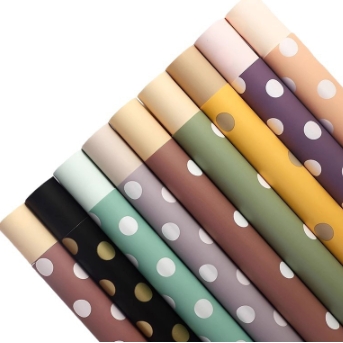 Gaishi Hero Wave Dot Ouya Paper Waterproof Floral Flower Packaging Paper