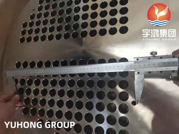 Weld overlay Tubesheet , ASTM A266 Gr.2 CS Tube Sheet Cladding Stainless Steel