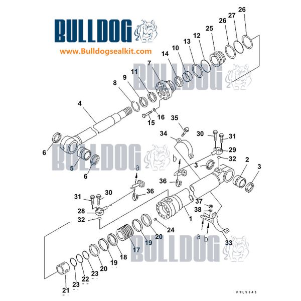 Pc100-3 Pc120-3 Arm Excavator Cylinder Seal Kits 707-99-38600 707-98-38600