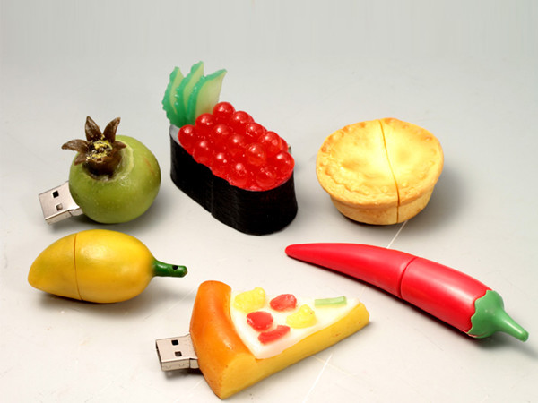 Custom Food Sushi/Vegetable/fruit PVC USB flash Drive 2Gb 4Gb 8Gb Memory Stick