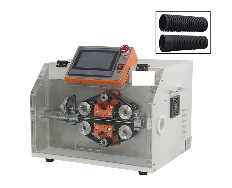Fast Speed Corrugated Tube Cutting Machine with 4-32mm Cutting Diameter 10-9999.9mm Length and ±0.1mm Accuracy
