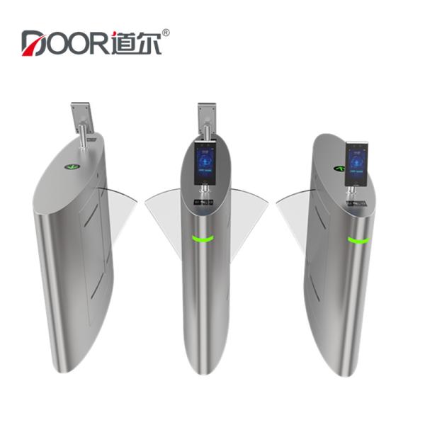 Face Recognition And Temperature Turnstile Flap Barrier Gate For Office Access Control