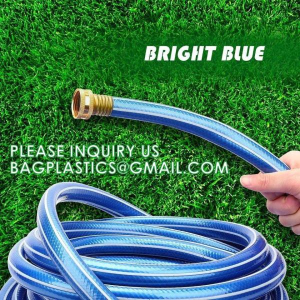 PVC All Weather Garden Hose 50m 3/4'' 4 Layers PVC Heavy Duty Garden Hose Flexible High Pressure Water Hose