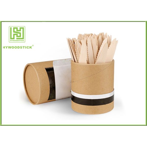 Birch Wood Eco Friendly Cutlery Biodegradable Tableware For Butter Cake