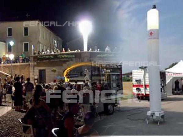 altura 1kw ajustável torre clara inflável de 3m ou de 5m
